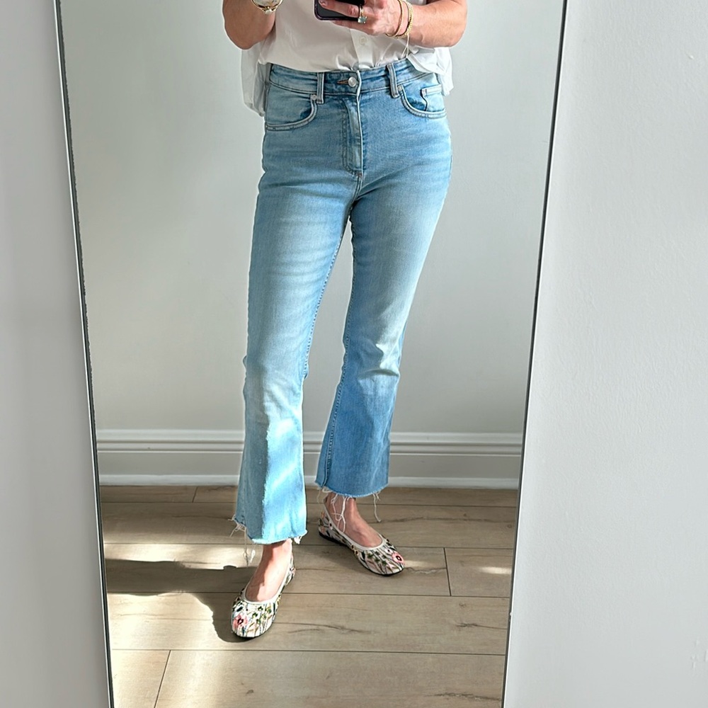 Zara light blue jeans